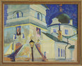 Load image into Gallery viewer, Vintage Original Cityscape Painting by Hildebrandt
