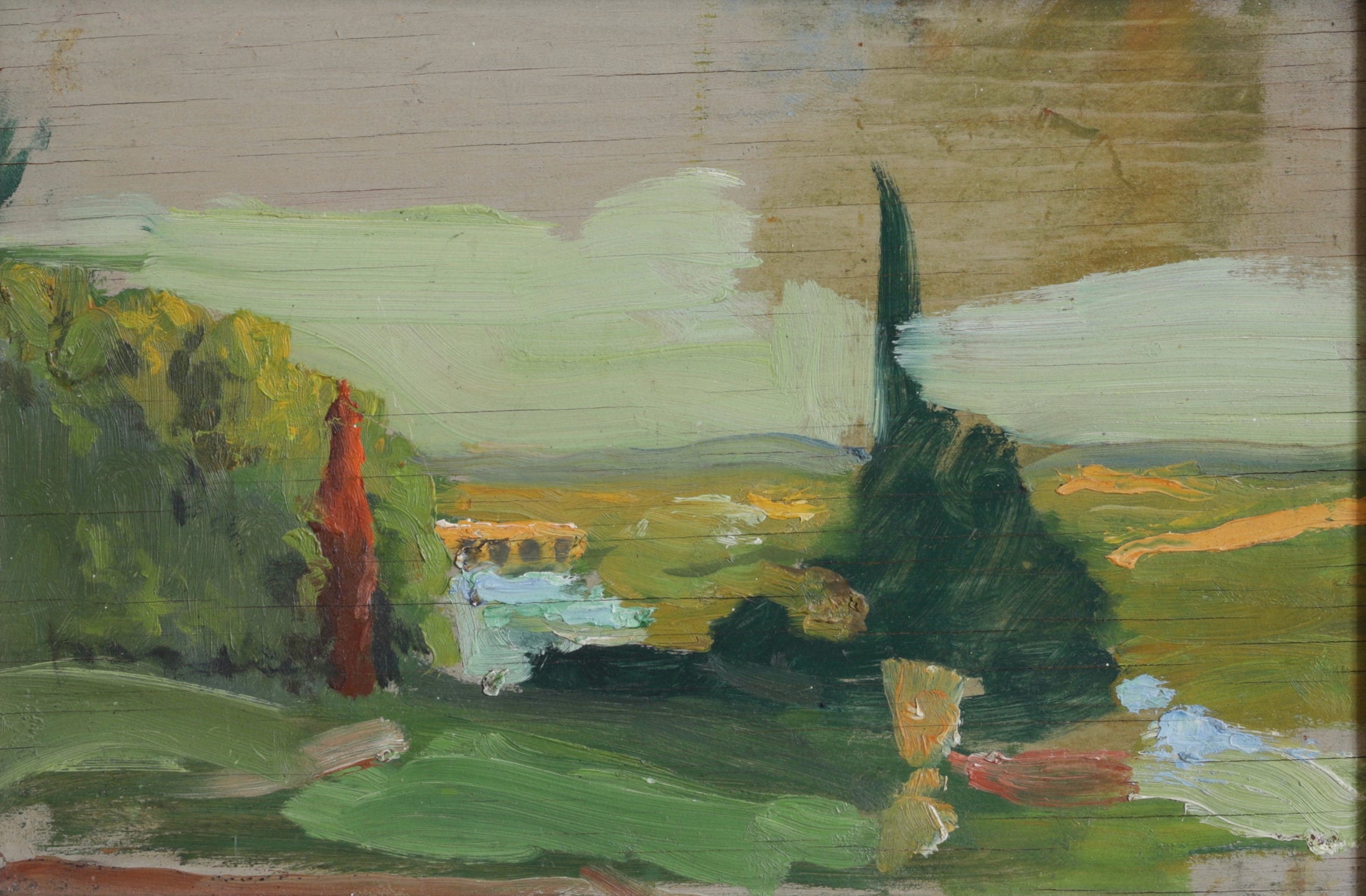 Pair of Original Vintage Landscape Oil Paintings from Sweden