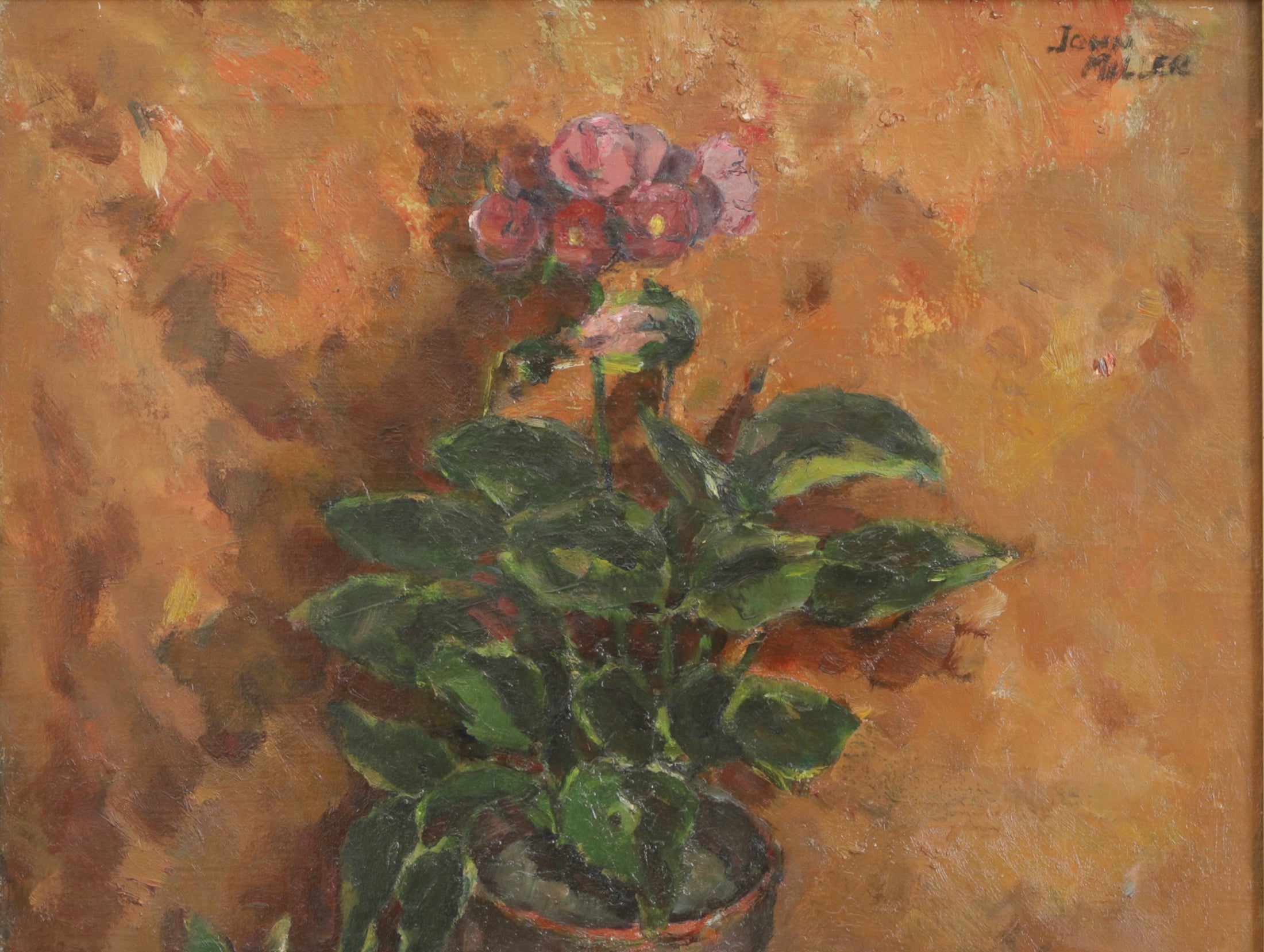 Vintage Art Room Original Still Life Oil Painting
