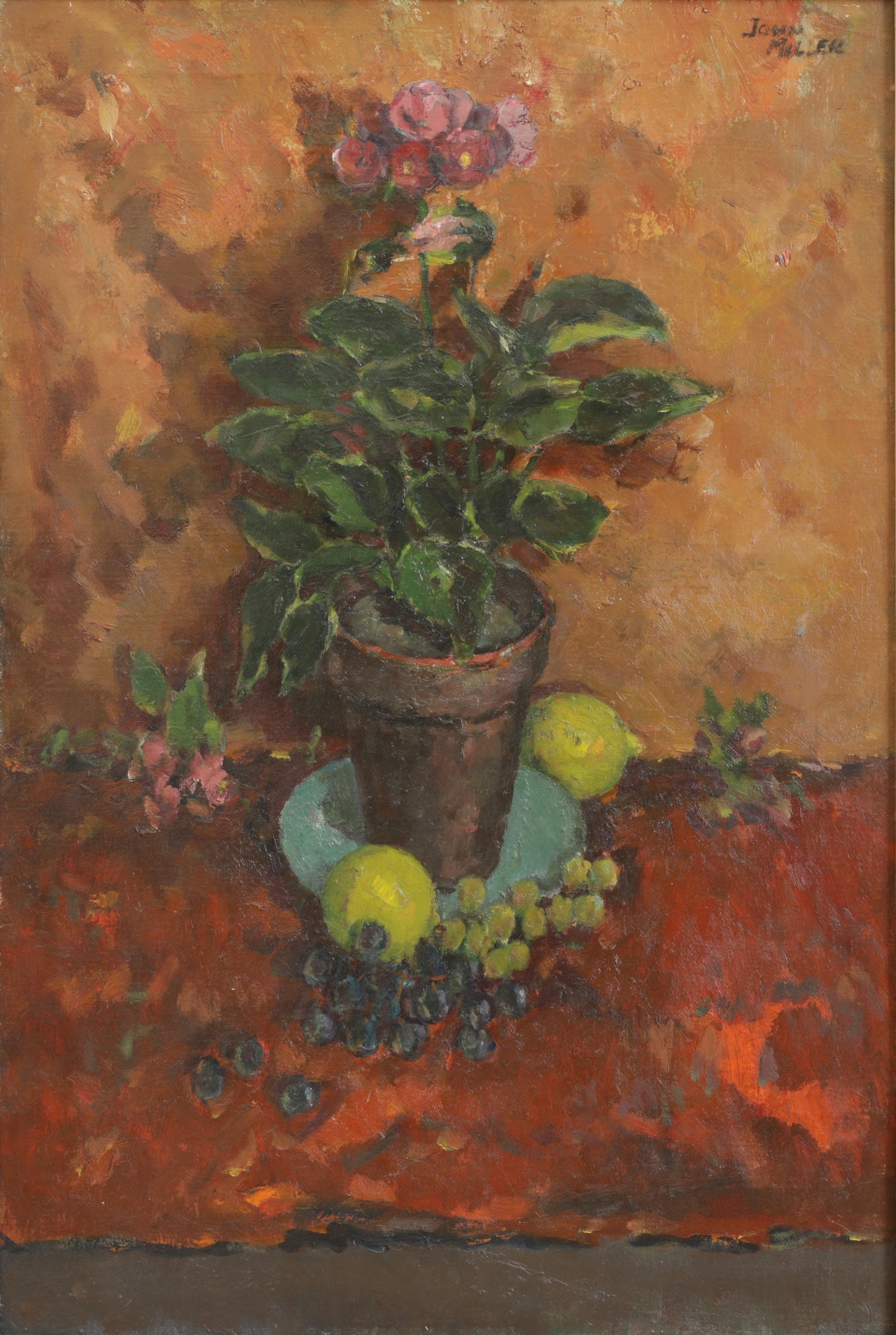 Vintage Art Room Original Still Life Oil Painting
