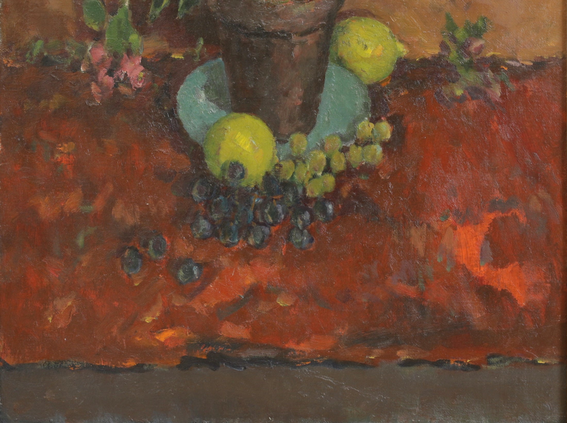 Vintage Art Room Original Still Life Oil Painting