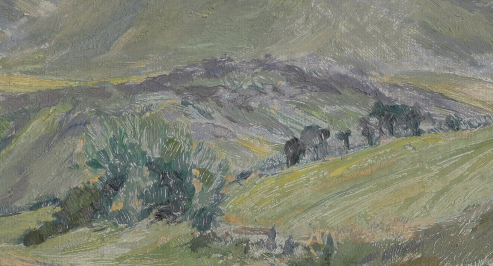 Vintage Original Landscape Oil Painting 1930 from Sweden
