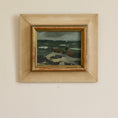 Load image into Gallery viewer, Original Mid Century 1955 Seascape Oil Painting Vintage Art Room Sweden
