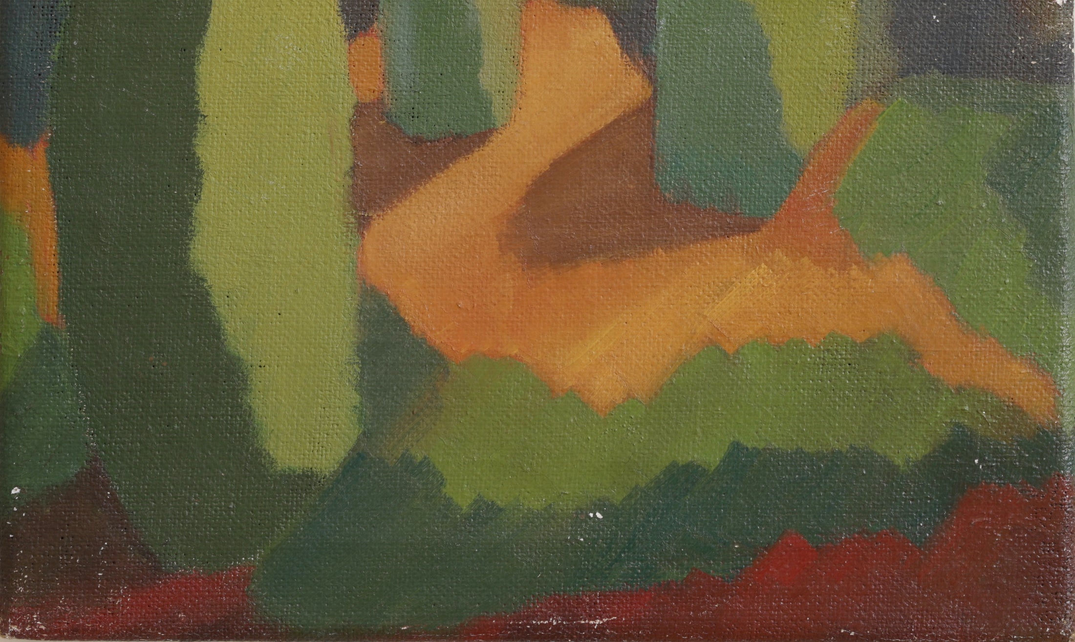 Vintage Original Mid Century Landscape Oil Painting from Sweden