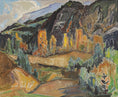 Load image into Gallery viewer, Vintage Art Room Mid Century Landscape Oil Painting From Sweden
