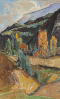Load image into Gallery viewer, Vintage Art Room Mid Century Landscape Oil Painting From Sweden
