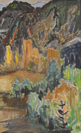 Load image into Gallery viewer, Vintage Art Room Mid Century Landscape Oil Painting From Sweden

