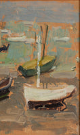 Load image into Gallery viewer, Vintage Art Room Original 1950's Mid Century Coastal Oil Painting
