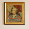 Load image into Gallery viewer, Vintage Original Girl's Portrait Oil Painting from Sweden
