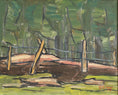 Load image into Gallery viewer, Mid Century Vintage 1960's Landscape Oil Painting from Sweden
