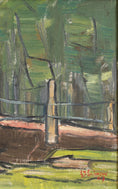 Load image into Gallery viewer, Mid Century Vintage 1960's Landscape Oil Painting from Sweden
