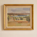 Load image into Gallery viewer, Original Landscape Oil Painting Vintage Mid Century From Sweden
