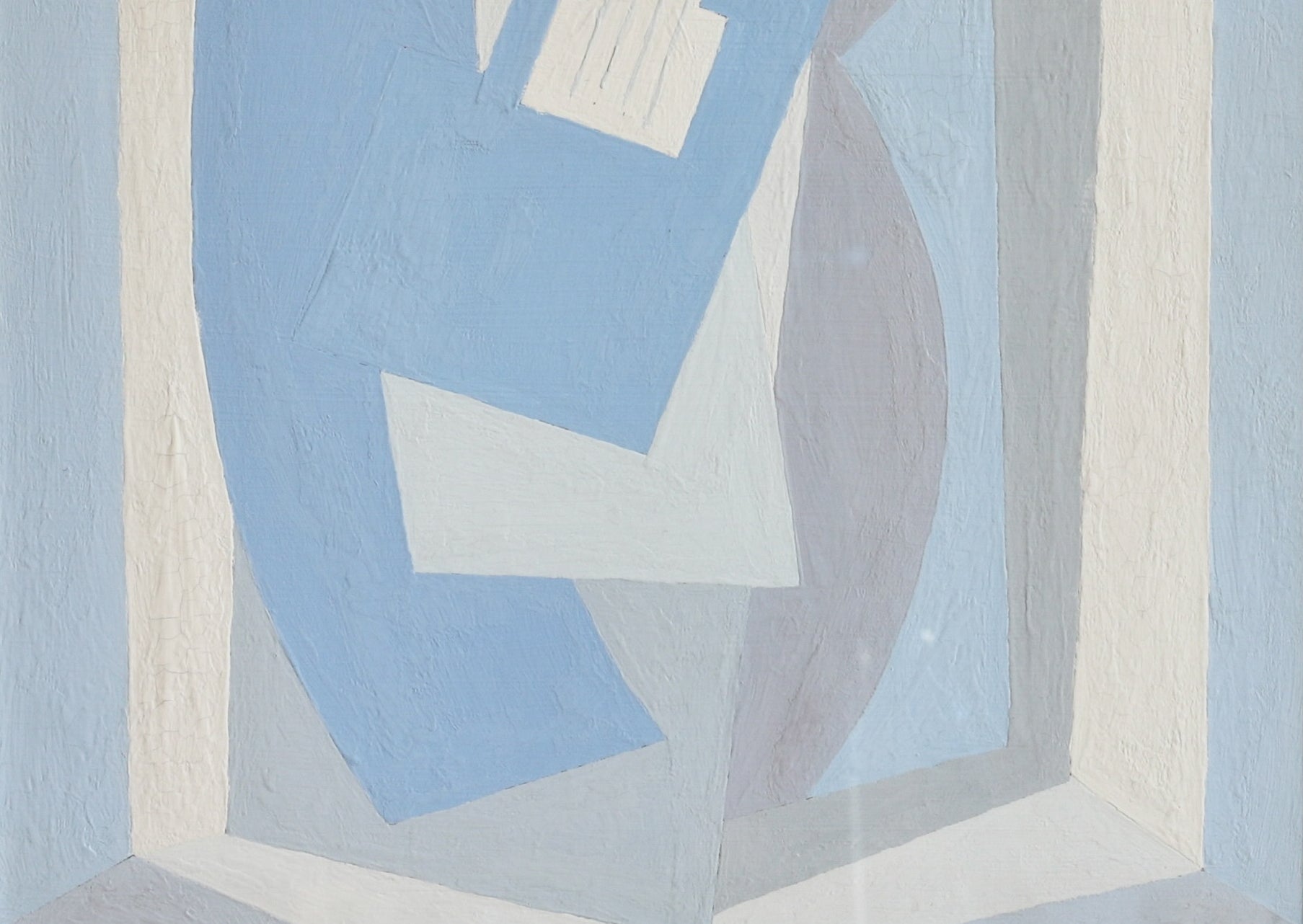 Vintage Original Abstract Guitar Painting from Sweden
