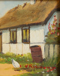 Load image into Gallery viewer, Vintage Pair Original Farmhouse Oil Paintings from Sweden
