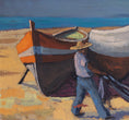 Load image into Gallery viewer, Mid Century Original Vintage Oil Painting from Sweden
