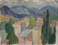 Load image into Gallery viewer, Vintage Original Mid Century Landscape Oil Painting from Sweden

