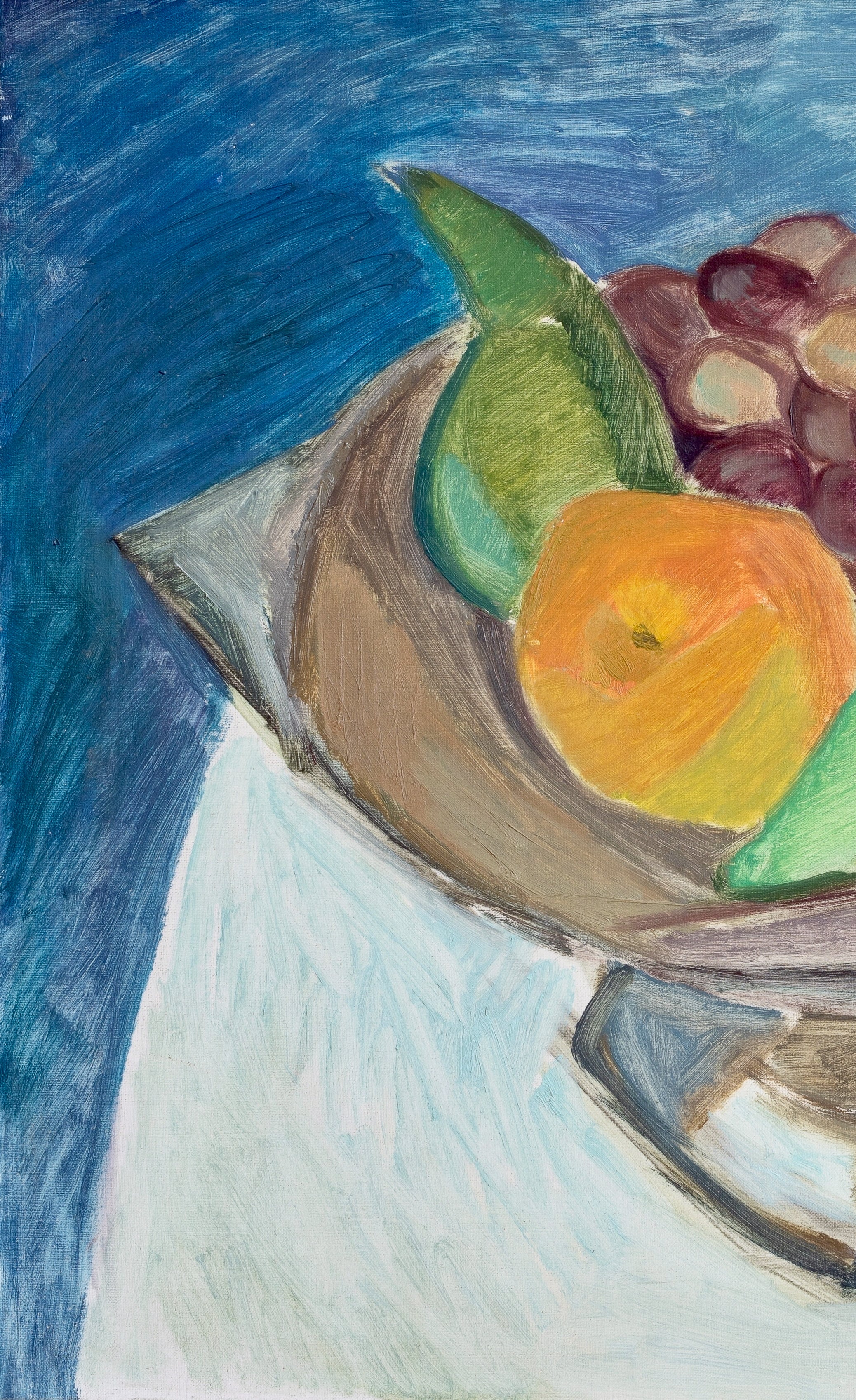 Vintage Art Original Mid Century Still Life Oil Painting