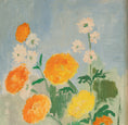 Load image into Gallery viewer, Vintage Mid Century Original Blooming Garden Oil Painting from Sweden
