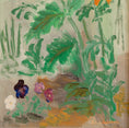 Load image into Gallery viewer, Vintage Mid Century Original Blooming Garden Oil Painting from Sweden
