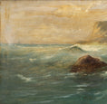 Load image into Gallery viewer, Vintage Coastal Original Oil Painting From Sweden
