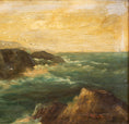 Load image into Gallery viewer, Original Seascape Oil Painting Vintage From Sweden
