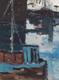 Load image into Gallery viewer, Mid Century Original Vintage Coastal Oil Painting from Sweden
