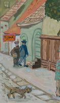 Load image into Gallery viewer, Vintage Art Original Village Oil Painting from Sweden
