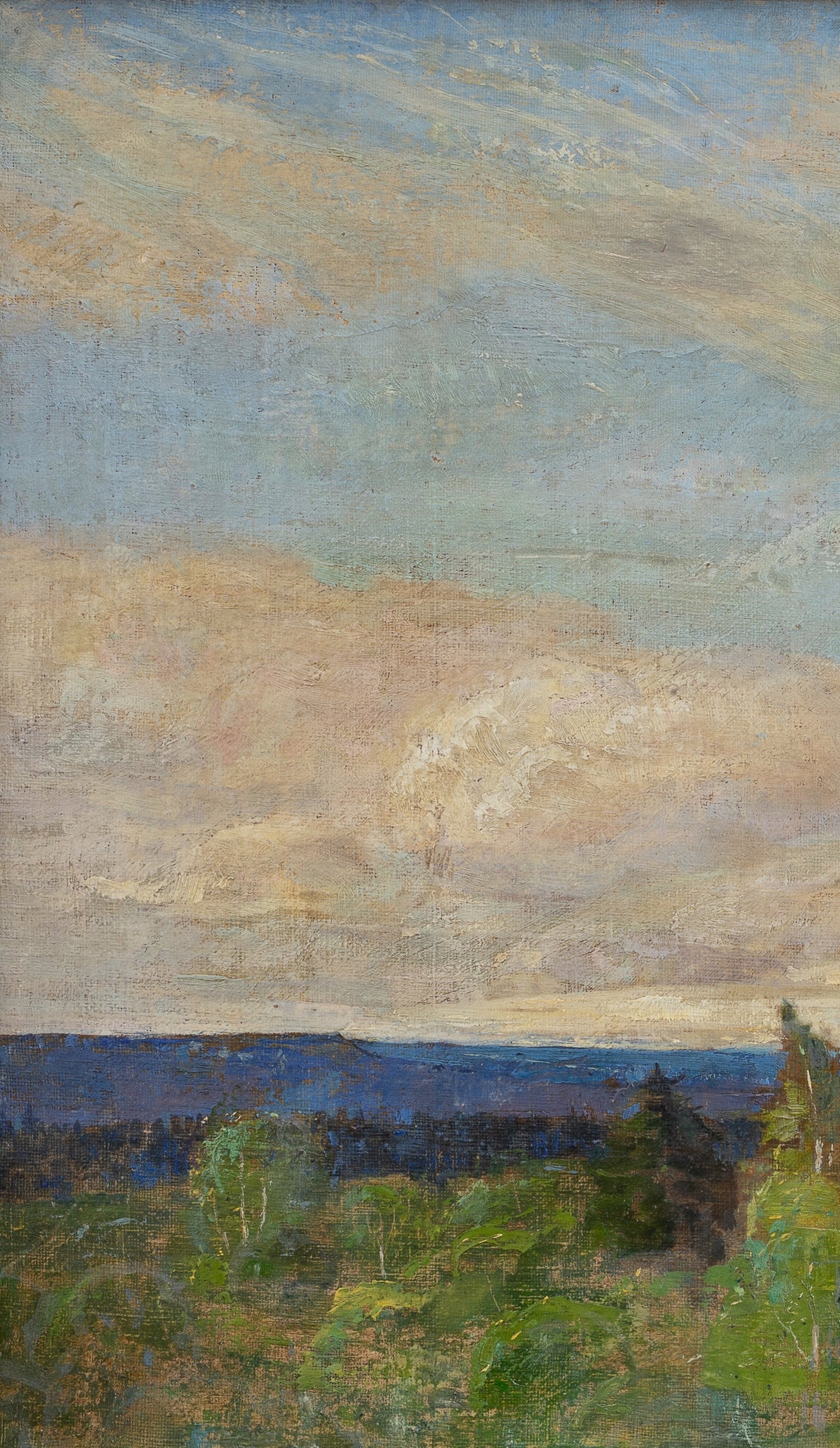 Original Vintage Landscape Oil Painting from Sweden