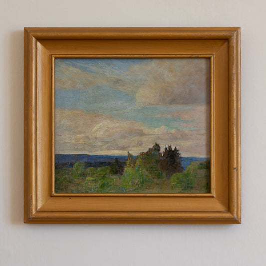 Original Vintage Landscape Oil Painting from Sweden