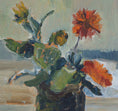 Load image into Gallery viewer, Vintage Art Room Original Floral Oil Painting From Sweden
