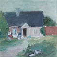 Load image into Gallery viewer, Charming Mid Century Original Oil Painting from Sweden
