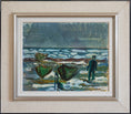 Load image into Gallery viewer, Vintage Art Room Mid Century Vintage Coast Oil Painting
