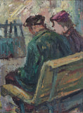 Load image into Gallery viewer, Vintage Original Mid Century Oil Painting from Sweden
