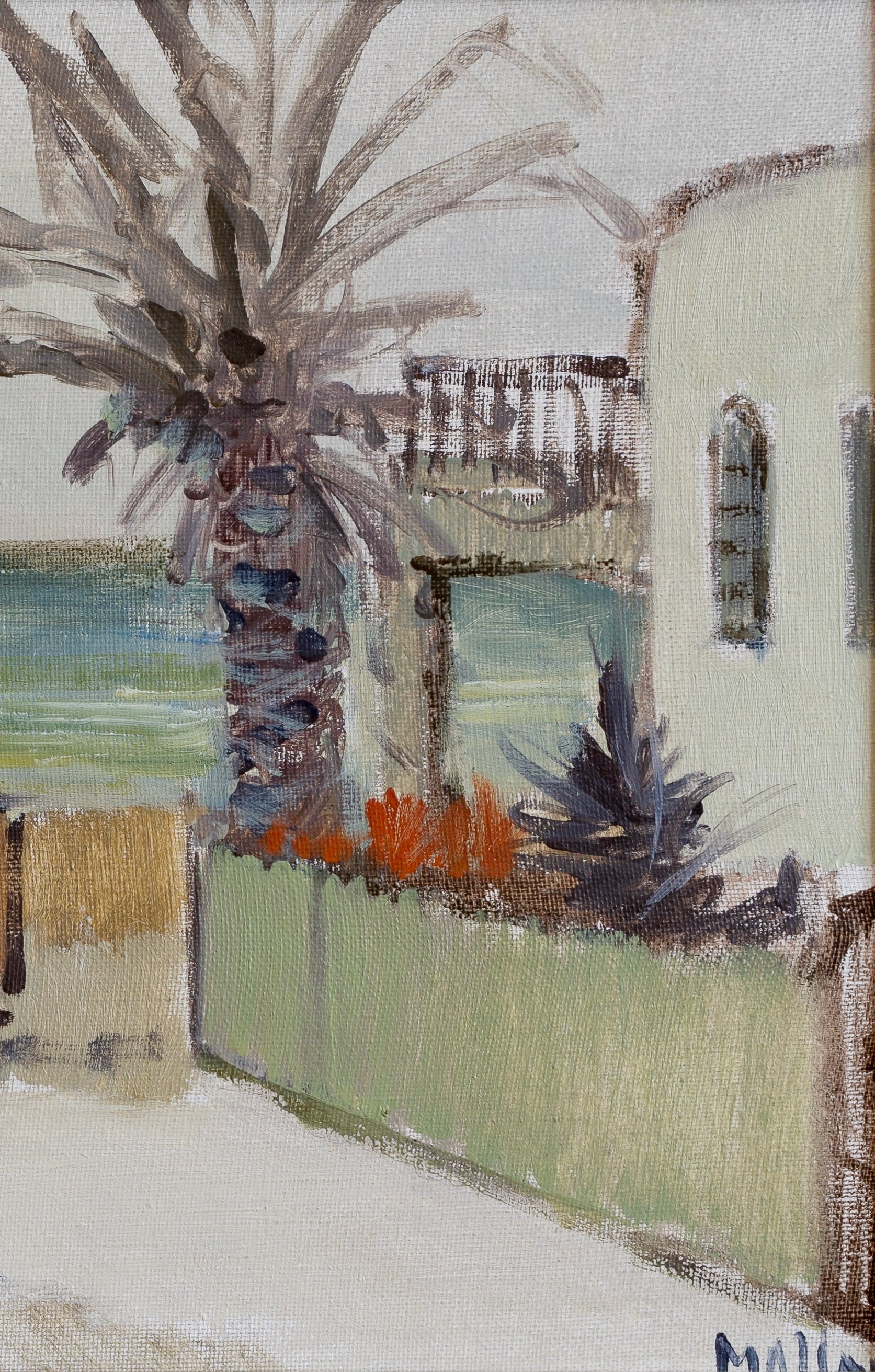 Vintage Art Room Original Oil Painting from Sweden by T Gavik