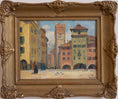 Load image into Gallery viewer, Vintage Art Three Original Cityscape Oil Paintings
