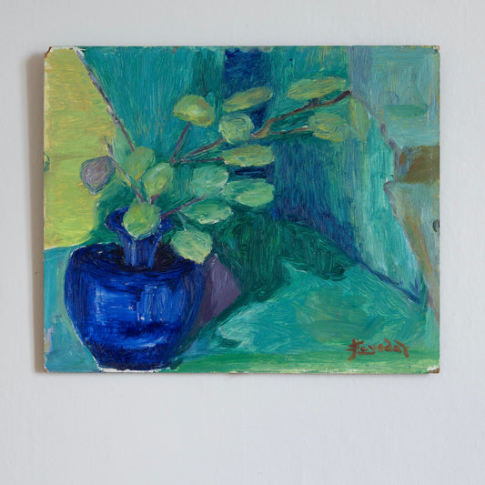 Vintage Original Still Life Oil Painting From Sweden
