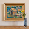 Load image into Gallery viewer, Affordable Art Mid Century Vintage Original Oil Painting  from Sweden
