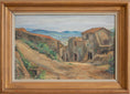Load image into Gallery viewer, Vintage Mid Century Landscape Oil Painting From Sweden 1950
