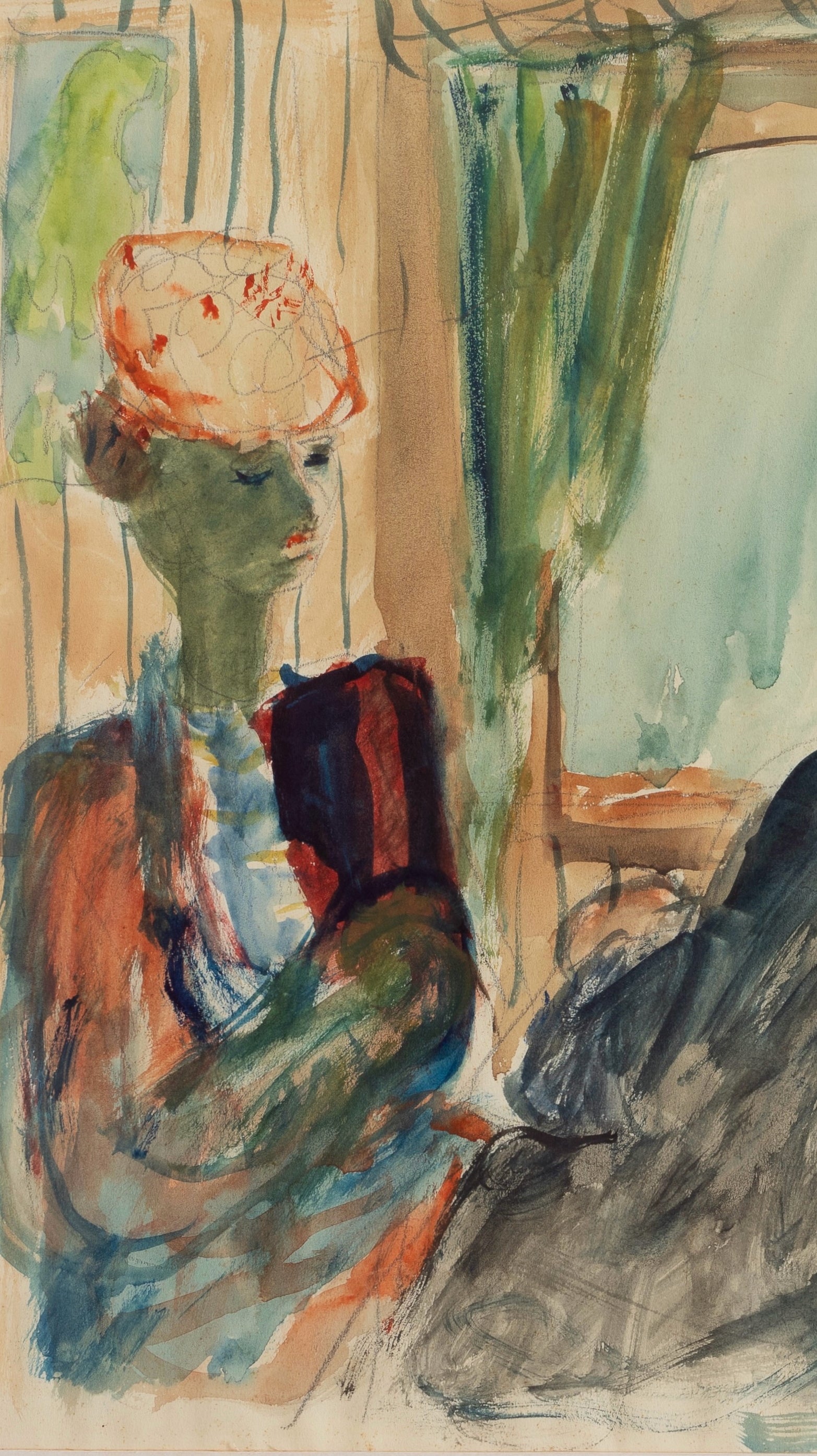 Mid Century Vintage Original Painting By G Karlmark Sweden