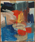 Load image into Gallery viewer, Large Mid Century Vintage Art Abstract Oil Painting Sweden
