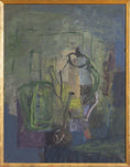 Load image into Gallery viewer, Vintage Art Mid Century Abstract Oil Painting 1965
