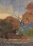 Load image into Gallery viewer, Colorful Swedish Vintage Original Landscape Oil Painting
