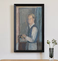 Load image into Gallery viewer, Vintage Self Portrait of Artist Working in Studio from Sweden
