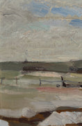 Load image into Gallery viewer, Vintage Original Mid Century Coastal Oil Painting from Sweden
