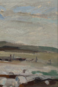 Load image into Gallery viewer, Vintage Original Mid Century Coastal Oil Painting from Sweden
