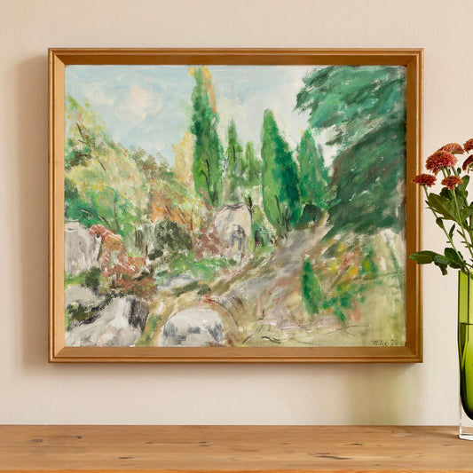 Vintage Art Room Original Swedish Oil Painting