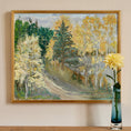 Load image into Gallery viewer, Colorful Swedish Vintage Original Landscape Oil Painting
