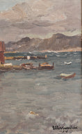 Load image into Gallery viewer, Vintage Art Room Original Coastal Oil Painting from Sweden 1934
