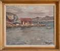 Load image into Gallery viewer, Vintage Art Room Original Coastal Oil Painting from Sweden 1934
