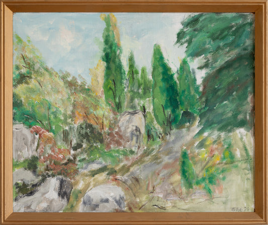 Vintage Art Room Original Swedish Oil Painting